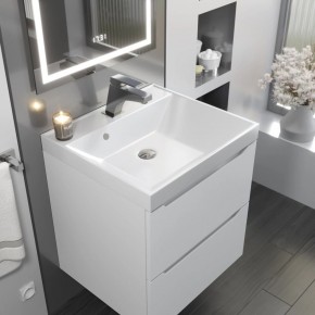 Тумба с раковиной Uperwood Tanos 50 см, подвесная, белая матовая в Озерске - ozersk.mebel24.online | фото 9