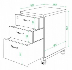 Тумбочка Домино нельсон ТС-2 в Озерске - ozersk.mebel24.online | фото 2