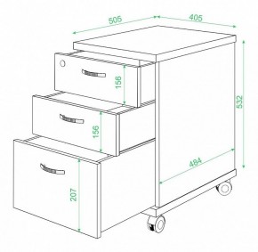 Тумбочка Домино ТС-2 в Озерске - ozersk.mebel24.online | фото 2