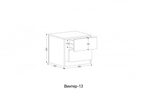 ВИНТЕР - 12 Тумба прикроватная в Озерске - ozersk.mebel24.online | фото 2