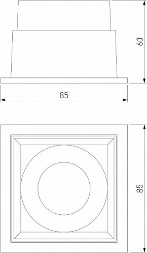 Встраиваемый светильник Elektrostandard Quadro a063676 в Озерске - ozersk.mebel24.online | фото 3