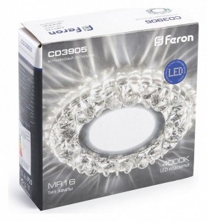 Встраиваемый светильник Feron CD3905 41827 в Озерске - ozersk.mebel24.online | фото